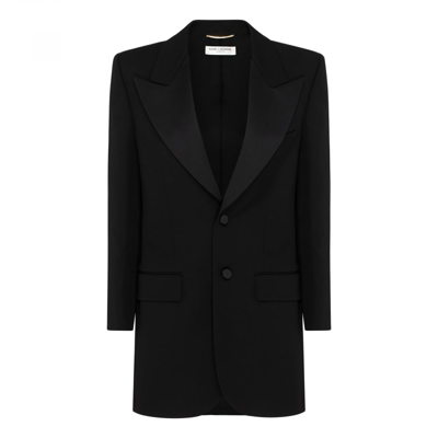 Saint Laurent Blazer Jacket In Black