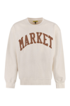 Market Embroidered-logo Sweatshirt In Panna