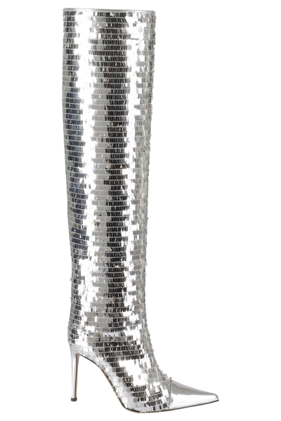 Alexandre Vauthier Boots In Silver