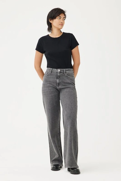 Warp & Weft Nce Wide Leg Jean In Grey