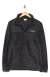 Columbia Mount Grant Tech Full Zip Jacket In Black/ Black