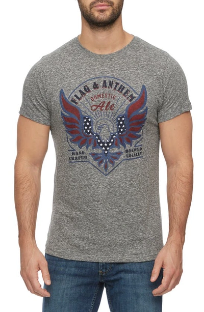 Flag And Anthem Eagle Ale Graphic Tee In Heather Grey