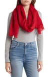 Nordstrom Rack Essential Wrap Scarf In Red Chili
