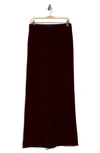 Nanette Lepore Wide Leg Crepe Pants In Baez Burgundy