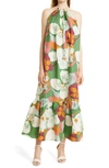 TED BAKER TED BAKER LONDON DULINA STRAPPY LINEN BLEND MAXI DRESS