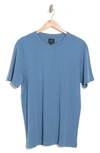 14th & Union Short Sleeve Interlock T-shirt In Blue Captain