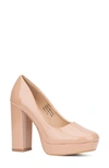 New York And Company Camila Platform Pump In Nude