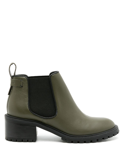 Sarah Chofakian Alexia Ankle Boots In Green