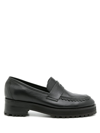 SARAH CHOFAKIAN HOLLY LEATHER PENNY LOAFERS