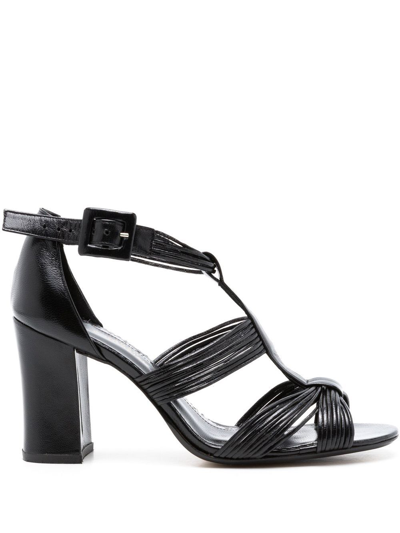 Sarah Chofakian Isabella Ankle-strapp 850mm Sandals In Black