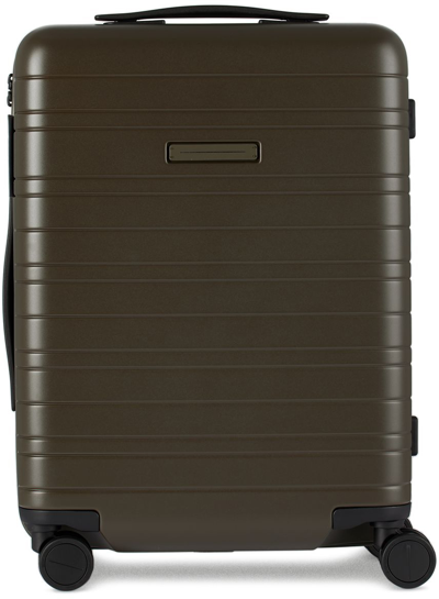 Horizn Studios Khaki H5 Essential Suitcase, 35 L In Dark Olive