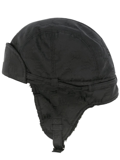 Misbhv Monogram-print Pilot Hat In Black