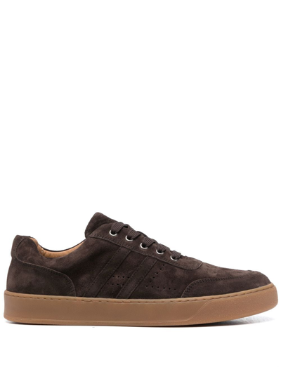 Harrys Of London Lace-up Low-top Sneakers In Brown