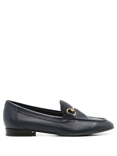 Sarah Chofakian Siena Oxford Leather Loafers In Blue