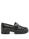 SARAH CHOFAKIAN SIDE BUCKLE-DETAIL LOAFERS