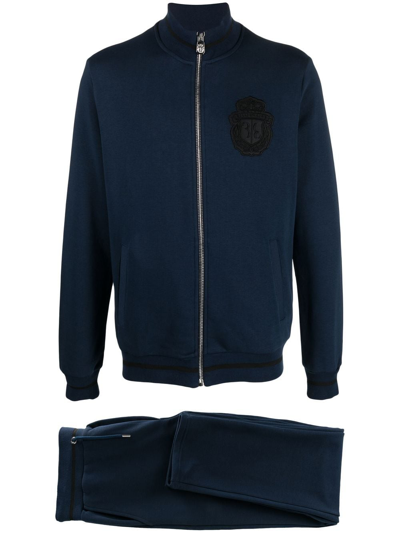 Billionaire Logo-embroidered Tracksuit Set In Blue