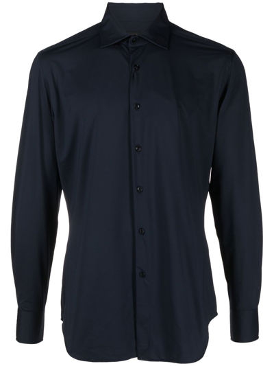 Dell'oglio Long-sleeve Classic Shirt In Blue