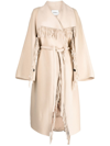 GOEN J DOUBLE-FACED FRINGED COAT