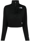 THE NORTH FACE EMBROIDERED-LOGO HALF-ZIP SWEATSHIRT