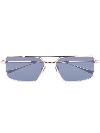 Valentino Square-frame Sunglasses In Gold