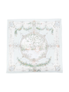 Atelier Choux Tapestry Organic Cotton Blanket In Green