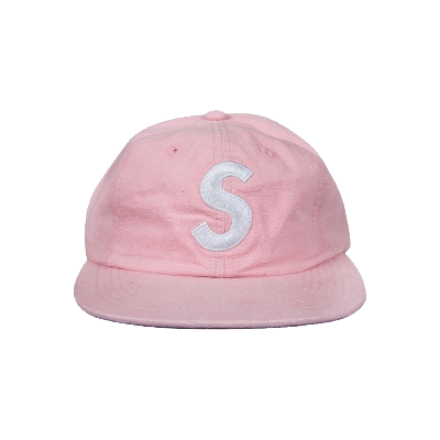 Pre-owned Supreme Washed Chambray S Logo 6 Panel Cap 'pink'