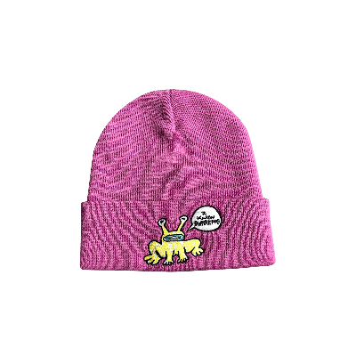 Pre-owned Supreme X Daniel Johnston Beanie 'fuchsia' In Pink