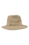 Bruno Magli Wool Felt Fedora Hat In Beige