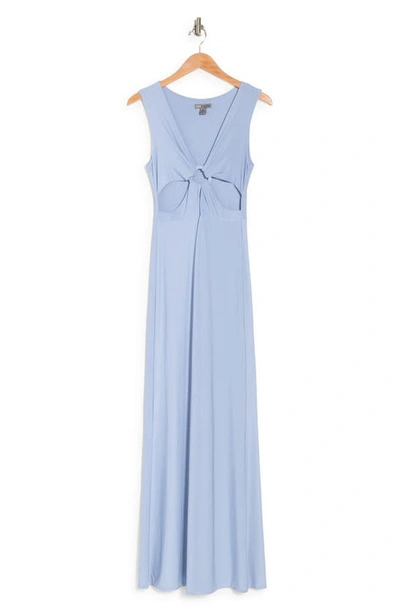 Love By Design Josetta Sleeveless Maxi Dress In Dusty Blue