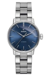 Rado Coupole Classic Automatic Bracelet Watch, 32mm In Silver/ Blue/ Silver