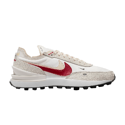 Pre-owned Nike Wmns Waffle One Se 'sail Gym Red' In White