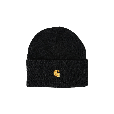 Pre-owned Carhartt Chase Beanie 'black/gold'