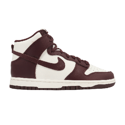 Pre-owned Nike Wmns Dunk High 'burgundy Crush' In Red