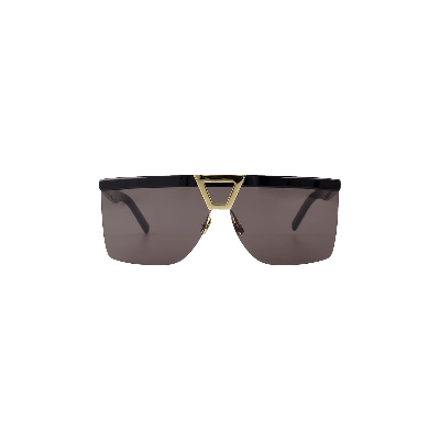 Pre-owned Saint Laurent Shield Shape Frame Sunglasses 'black'