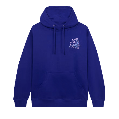 Pre-owned Anti Social Social Club Moodsting Purple Hoodie 'purple'