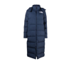 The North Face Triple C Longline 550 Fill Power Down Parka In Blue