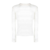 Heliot Emil Open-knit Crew-neck Jumper In White
