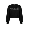 We11 Done Logo-print Cropped Sweatshirt In Black