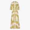 Tory Burch Printed Shirtdress In Rayure Fleurie
