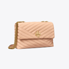 Tory Burch Kira Chevron Convertible Shoulder Bag In Devon Sand