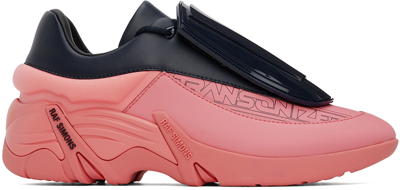 Raf Simons Antei Shell And Pvc-trimmed Leather Trainers In Blue