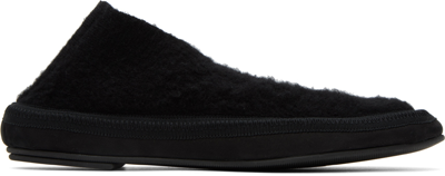 The Row Black Fairy Loafers In Blk Black