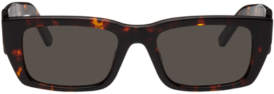 Palm Angels Palm Sunglasses In Brown