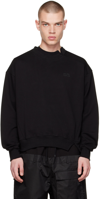 Spencer Badu Black Side Zip Sweatshirt