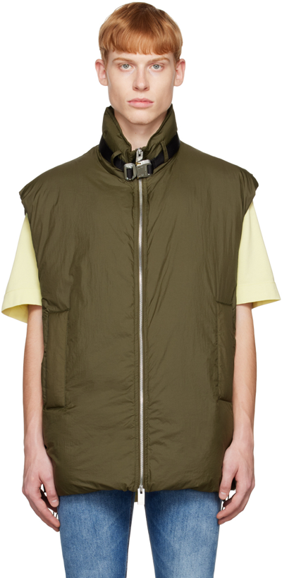 Alyx Ssense Exclusive Khaki Buckle Vest In Military Green