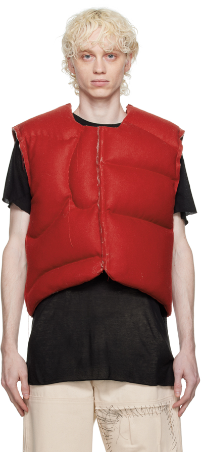 Airei Ssense Exclusive Red Padded Vest
