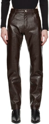 COURRÈGES BROWN FIVE POCKET TROUSERS