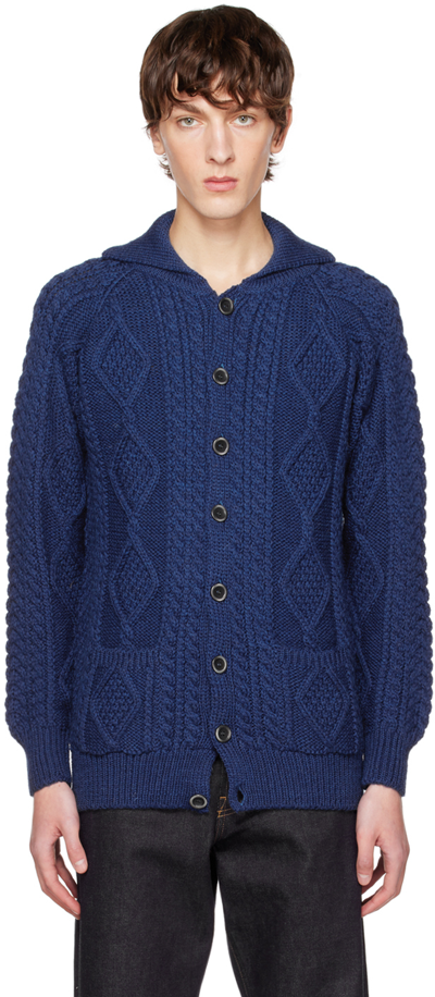 Howlin' Blue A Winter Affair Cardigan In Electric Blue