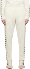 Golden Goose Off-white Doro Lounge Pants In 81347 Papyrus/ Black