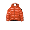 Save The Duck Hooded Zipped-up Padded Jacket In Orange